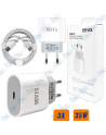 ⚡DEVIS – Chargeur Rapide USB-C PD 35W + Câble Tissu (1M) pour Smartphones & PC