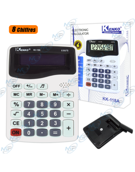 🧮KENKO KK-118A | Calculatrice de Poche | 8 Chiffres | Double Alimentation