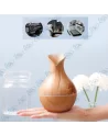 🤫Mini Diffuseur Aromathérapie USB 130ml | Humidificateur Veilleuse Bois
