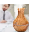 🤫Mini Diffuseur Aromathérapie USB 130ml | Humidificateur Veilleuse Bois