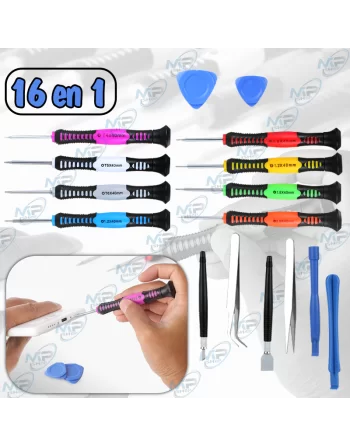 OUTILS POUR REPARATION SMARTPHONE 16 PCS