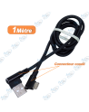 ⚡Câble USB-C Coudé 90° MUJU 1M | Charge Rapide 3A Gaming & Anti-Rupture