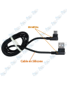 ⚡Câble USB-C Coudé 90° MUJU 1M | Charge Rapide 3A Gaming & Anti-Rupture