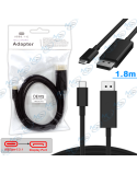 🖥️Câble USB-C vers DisplayPort 1.8m - Vidéo 4K UHD pour MacBook & PC