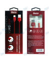 ⚡️Câble Data et Charge Rapide Micro-USB 1M Muju 2.4A - Tressé Rouge