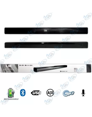 🔊Barre de Son Bluetooth LM 500 Rechargeable – USB, AUX, MP3, FM, Microphone Intégré