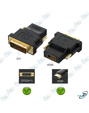 ADAPTATEUR DVI MALE VERS HDMI FEMELLE