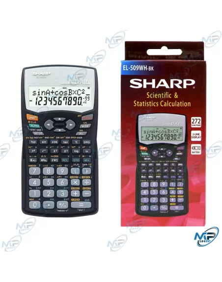 🧮Sharp EL-509WH-BK | Calculatrice Scientifique 272 Fonctions D.A.L.