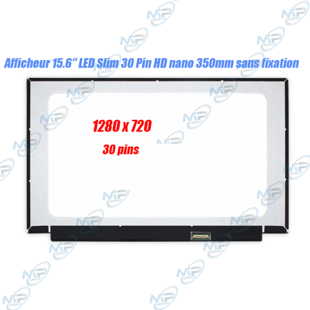 💻Dalle Écran 15.6" LED Slim 30 Pin HD (1280x720) - Remplacement Facile