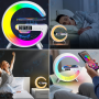 🌈Lampe Réveil G63 RGB - Chargeur Sans Fil, Bluetooth & Son