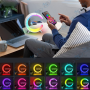 🌈Lampe Réveil G63 RGB - Chargeur Sans Fil, Bluetooth & Son