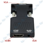 📺Adaptateur VGA vers HDMI Full HD 1080p avec Audio – Convertisseur PC vers TV