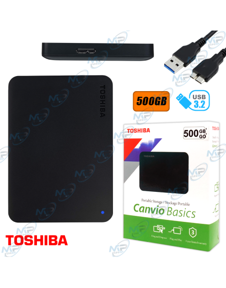 DISQUE DUR EXTERNE TOSHIBA 500GB USB 3.2