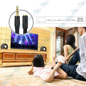 🔌Câble Audio Jack 3.5mm Mâle/Mâle Noir - Grande Longueur 3 Mètres