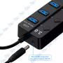 HUB USB 4 PORT USB 3.0 AVEC INTERRUPTEUR