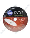 📀 Bobine 50 DVD-R Imprimables HP - 4.7 Go / 120 Min Vidéo / 16X