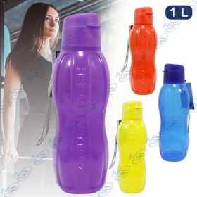 💧Gourde Sport AQUAFRESH 1 Litre | Ergonomique, Anti-fuite, Sangle de Transport