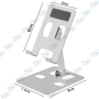 📱Support Téléphone/Mini-Tablette Pliable en Alliage d'Aluminium