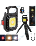 💡Lampe de Poche COB Ultra-Compacte Rechargeable avec Trépied | W5130