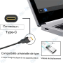 CÂBLE CHARGEUR PC PORTABLE TYPE-C