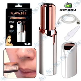 Tondeuse Électrique Flawlbss Rechargeable pour Sourcils, Visage et Lèvres