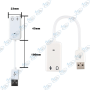 CARTE SON 7.1 USB AVEC CABLE