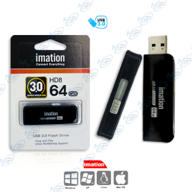 💾Clé USB 3.0 imation 64GB - Super Speed 10x - Stockage Rapide Rétractable
