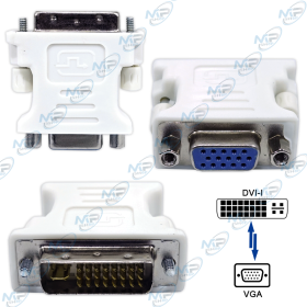 🛠️Adaptateur DVI vers VGA - Connecteur DVI-I 24+5 Broches vers Écran VGA