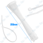 PACK DE 80 SERRE CABLE BLANC - 2.5/200MM