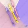 💄Pack de 3 Rasoirs Sourcils Flamingo Feather – Rasoir Visage Femme Précision Japon