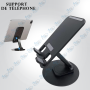 🔄Support Téléphone/Tablette Universel Pliable et Rotatif 360°