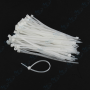 PACK DE 80 SERRE CABLE BLANC - 2.5/100MM