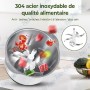 ⚙️Hachoir Électrique Professionnel 5L Inox | 500W, 6 Vitesses | Viande & Légumes