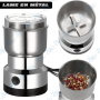 Moulin et Blender 2EN1 RAF R-7126 300Watts - Inox