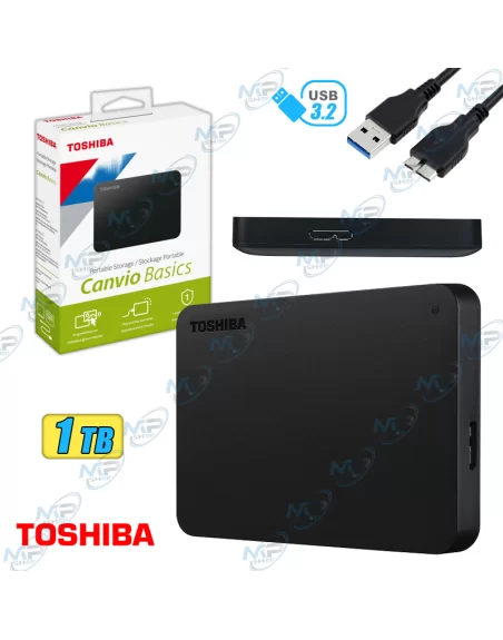 💾Disque Dur Externe Toshiba Canvio Basics 1 To | USB 3.2 Rapide
