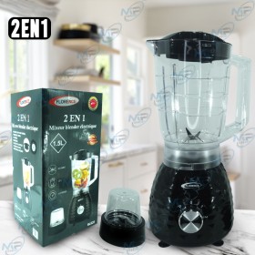 ✨Blender Électrique 2 en 1 Florence 1000W | Mixeur 1.5L et Moulin à Épices