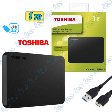 Disque Dur Externe 2.5" TOSHIBA 1TB USB 3.2