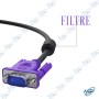 CABLE VGA MALE MALE 3M BLINDER