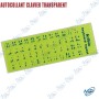 ETIQUETTE CLAVIER TRANSPARENT