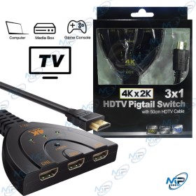 switcheur HDMI 3x1 Pigtail 4K