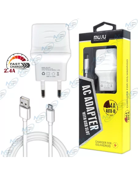 Chargeur Dual USB MUJU AUTO-ID (3.1A Total) pour Android