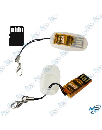 Mini Lecteur de Carte Micro SD USB avec Attache Porte-Clés LECTEUR CARTES MÉMOIRES