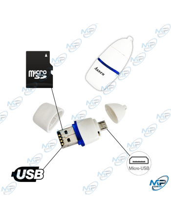 Lecteur de Carte Micro SD Axxen Dual USB (USB & Micro-USB) LECTEUR CARTES AXXEN