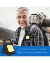 🔦 Mini Lampe Torche Porte-Clés COB 6W – Rechargeable USB, Magnétique & EDC