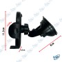📱Support Téléphone Voiture Ventouse & Aération 360° | BC-T12