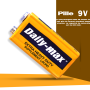 🔋 Pile 9V Daily-Max 6F22 Extra Heavy Duty : Sans Mercure, Carbone, Idéale Détecteurs