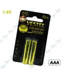 ⚡ Piles Carbone AAA VESTEL Extra Heavy Duty : 1.5V, Sans Mercure, Fiabilité Quotidienne