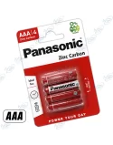 🔋Piles AAA Panasonic Zinc Carbone 1.5V (Lot de 4) - Produits Basse Consommation