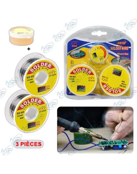 copy of pack 3 bobines fils de soudure 100g/100g/10g