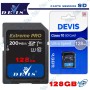 📸Carte SD DEVIS Extreme PRO 128GB U3 V30 - 200MB/s - La Puissance pour 4K & RAW
